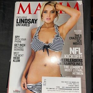 Maxim Magazine September 2010. Lindsay Lohan cover